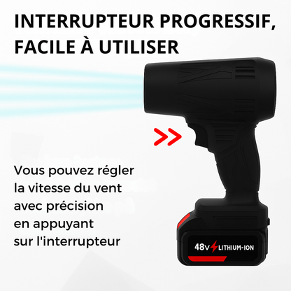 LeafBreeze™ | Souffleur sans fil pour un nettoyage rapide des feuilles, de la saleté, de la poussière et des déchets quotidiens