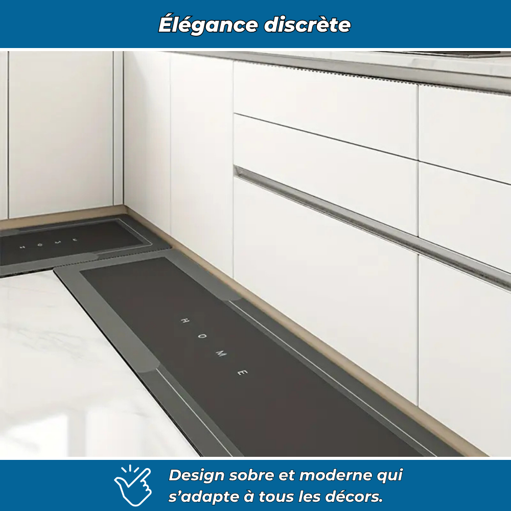 Tapis de cuisine antidérapant lavable – Sol toujours sec et propre