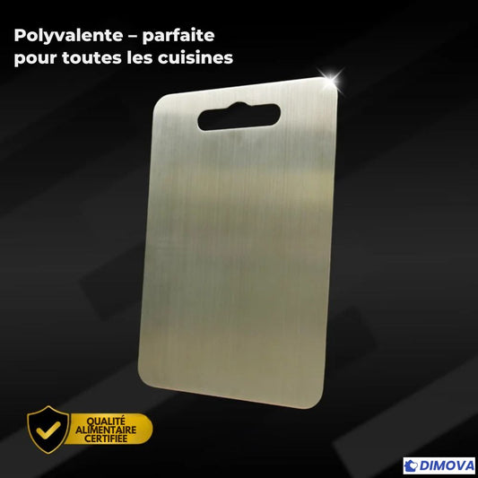 Planche de cuisine en acier inoxydable antibactérienne