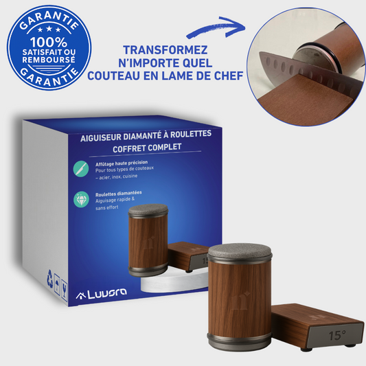 Aiguiseur diamanté à roulettes – Coffret complet