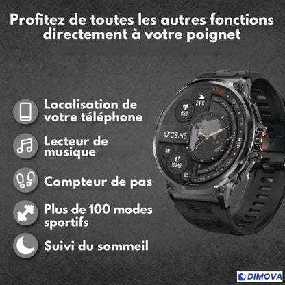 ZEUS90 – Montre connectée (Apple/Android)