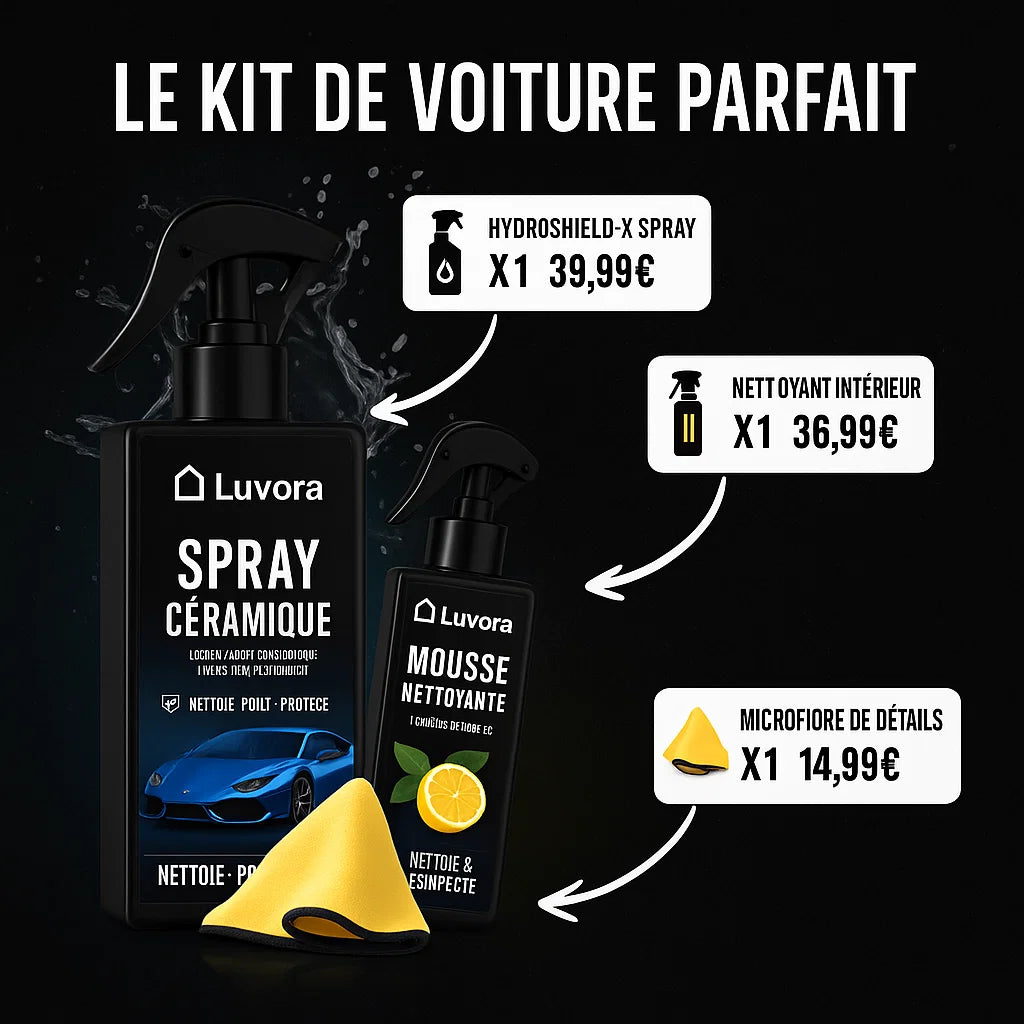 LUVORA® KIT PREMIUM D'ENTRETIEN AUTOMOBILE